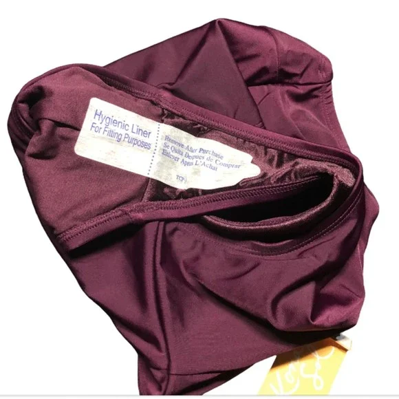 Kona Sol Women's Burgundy Wine High Waist Tummy Control Bottoms AGD03 Sz S NWT - Picture 13 of 14